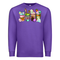 Purple Easter coffee cups Easter Day Premium Sweatshirt - CowGirlArtShop