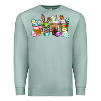 Seafoam Easter coffee cups Easter Day Premium Sweatshirt - CowGirlArtShop
