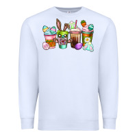 White Easter coffee cups Easter Day Premium Sweatshirt - CowGirlArtShop