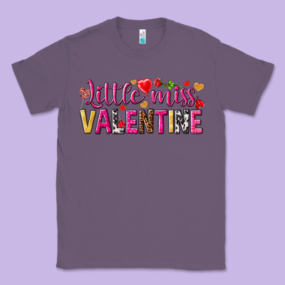 Little Miss Valentine Classic Tee Designed By Nancycooperartshop