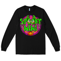 Black spooky mimi Long Sleeve Tee - BundleAndBundleShop