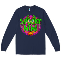 Navy spooky mimi Long Sleeve Tee - BundleAndBundleShop