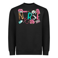 Black nurse Heavyweight Sweatshirt - LillyAllenDesigns