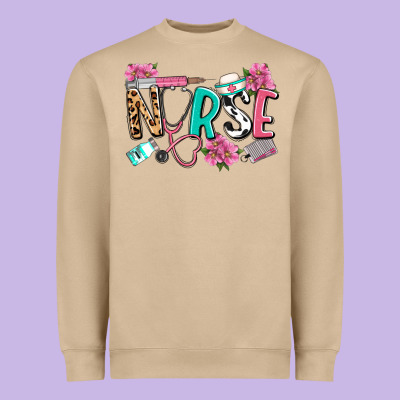 Nurse Heavyweight Sweatshirt Designed By Lillyallendesigns
