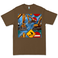 Cacao excavator seamless pattern Premium Tee - BundleAndBundleShop