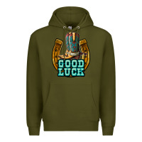 Army Green good luck Premium Hoodie - JahusDesignShop