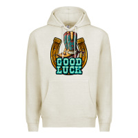 Oatmeal Heather good luck Premium Hoodie - JahusDesignShop