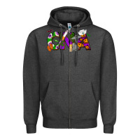 Charcoal Heather Halloween CNA Certified Nursing Assistant Zipper Hoodie - NancyCooperArtShop
