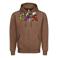 Chestnut Halloween CNA Certified Nursing Assistant Zipper Hoodie - NancyCooperArtShop