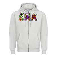 Dove Grey Halloween CNA Certified Nursing Assistant Zipper Hoodie - NancyCooperArtShop