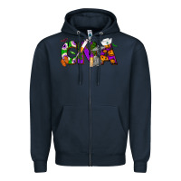 Navy Halloween CNA Certified Nursing Assistant Zipper Hoodie - NancyCooperArtShop