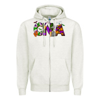 Oatmeal Heather Halloween CNA Certified Nursing Assistant Zipper Hoodie - NancyCooperArtShop