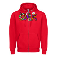 Red Halloween CNA Certified Nursing Assistant Zipper Hoodie - NancyCooperArtShop