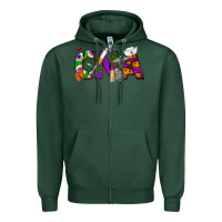 Sports Green Halloween CNA Certified Nursing Assistant Zipper Hoodie - NancyCooperArtShop