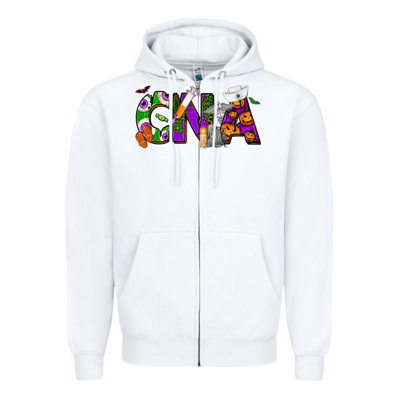 Halloween Cna Certified Nursing Assistant Zipper Hoodie by NancyCooperArtShop | Teevron