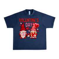 Navy valentines day with gnomies Urban Heavy Tee - NancyCooperArtShop