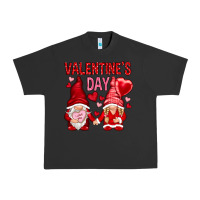 Pigment Black valentines day with gnomies Urban Heavy Tee - NancyCooperArtShop