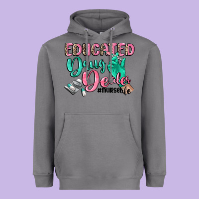 Educated Drug Dealer Nurse Life Heavyweight Hoodie Designed By Cowgirlartshop