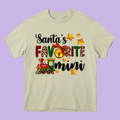 Santa's Favorite Mini Heavy Core Tee Designed By Adodesignshop