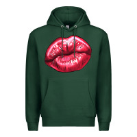 Lip Mark Valentine's Day Premium Hoodie | Teevron