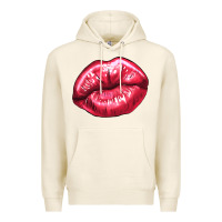 Tofu Lip mark Valentine's Day Premium Hoodie - HowdyJamesFarm