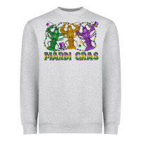 Heather Grey mardi gras crawfish Heavyweight Sweatshirt - LillyAllenDesigns