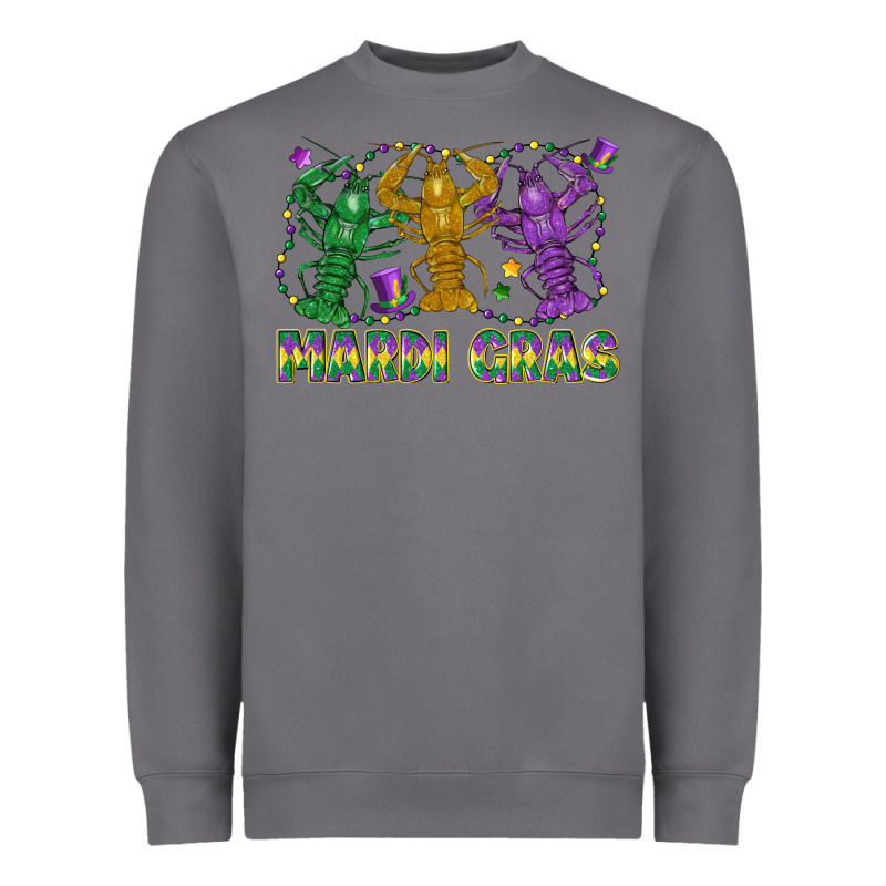 Mardi Gras Crawfish Heavyweight Sweatshirt by LillyAllenDesigns | Teevron