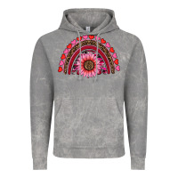 Valentine's Day Sunflower Rainbow Vintage Hoodie | Teevron