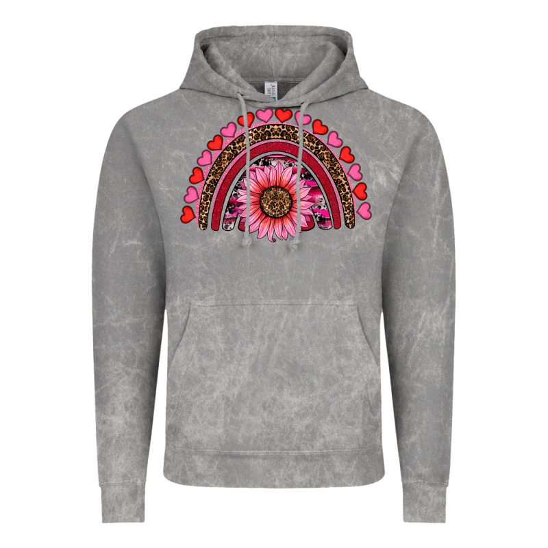 Valentine's Day Sunflower Rainbow Vintage Hoodie by RanaPortraitStore | Teevron
