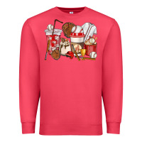 Cardinal Baseball coffee cups Premium Sweatshirt - HowdyJamesFarm