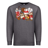 Charcoal Heather Baseball coffee cups Premium Sweatshirt - HowdyJamesFarm