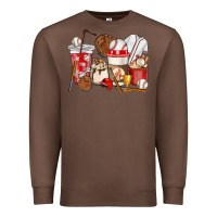 Chestnut Baseball coffee cups Premium Sweatshirt - HowdyJamesFarm