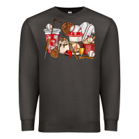 Smoke Baseball coffee cups Premium Sweatshirt - HowdyJamesFarm