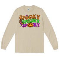 Mushroom spooky with lightning bolt Long Sleeve Tee - BundleAndBundleShop