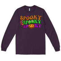 Plum spooky with lightning bolt Long Sleeve Tee - BundleAndBundleShop