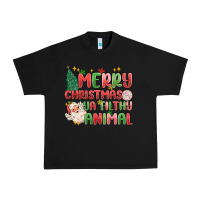 Black merry christmas ya filthy animal Urban Heavy Tee - MaliasSmallBusiness