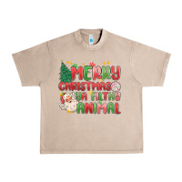 French Oak merry christmas ya filthy animal Urban Heavy Tee - MaliasSmallBusiness