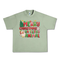 Oil Green merry christmas ya filthy animal Urban Heavy Tee - MaliasSmallBusiness