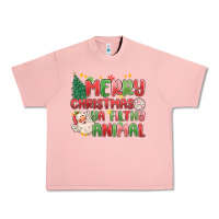 Salmon merry christmas ya filthy animal Urban Heavy Tee - MaliasSmallBusiness