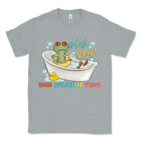 Heather Grey splash splash your opinion is trash Classic Tee - MaliasSmallBusiness