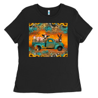 Black farm animals truck Ladies Tee - Jasminsmagicworld