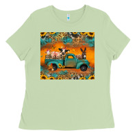 Matcha farm animals truck Ladies Tee - Jasminsmagicworld
