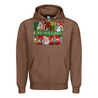Chestnut family christmas 2023 Zipper Hoodie - texasbilliewilder
