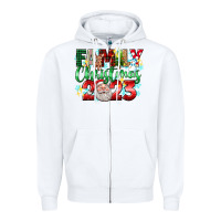 White family christmas 2023 Zipper Hoodie - texasbilliewilder