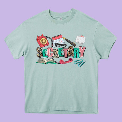 Secretary Heavy Core Tee Designed By Adodesignshop