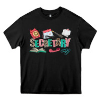 Black secretary Heavy Core Tee - AdoDesignShop