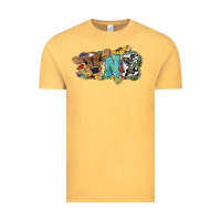 Vintage Mustard one baby cow Vintage Tee - NancyCooperArtShop