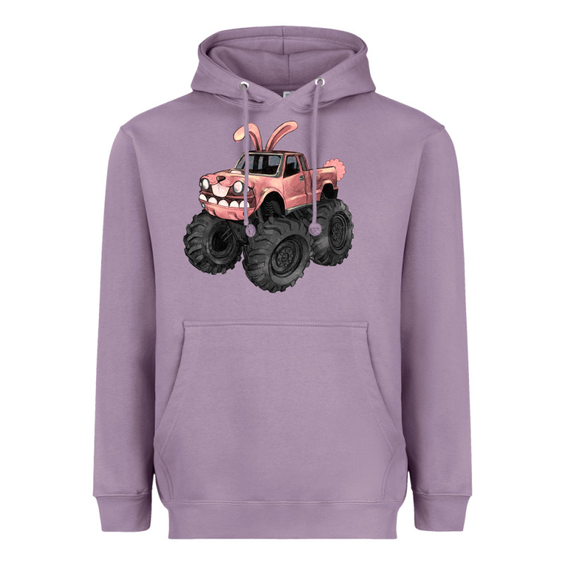 Easter Monster Truck Easter Day Heavyweight Hoodie by HowdyJamesFarm | Teevron