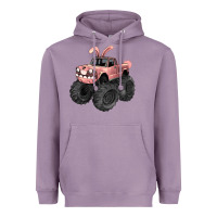 Lavender Easter monster truck Easter Day Heavyweight Hoodie - HowdyJamesFarm