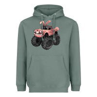 Sage Easter monster truck Easter Day Heavyweight Hoodie - HowdyJamesFarm